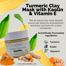 Load image into Gallery viewer, Turmeric Clay Mask with Kaolin &amp; Vitamin E
